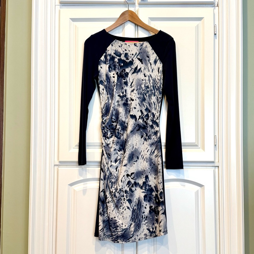 Catherine Malandrino Jersey Watercolor Cocktail Dress